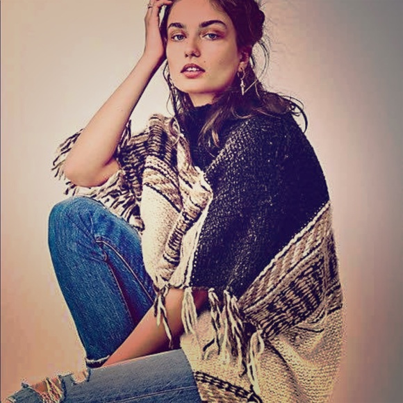 Kerisma Sweaters - NWOT  KERISMA BOHO OVERSIZED COWL NECK PONCHO OSA